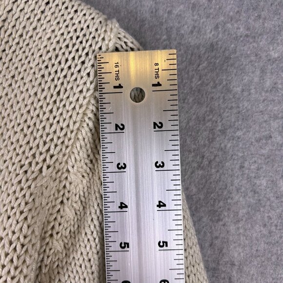 525 America Sweater Women's L Ivory Cashmere Wool Blend Ski Holiday Cozy Chunky - Picture 4 of 12